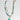 Katerina Psoma White and Blue Short Necklace double row enamel heart