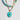 Katerina Psoma White and Blue Short Necklace double row enamel heart