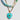 Katerina Psoma White and Blue Short Necklace double row enamel heart