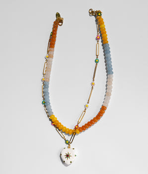 Katerina Psoma Daphne White Short Necklace