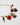 Katerina Psdoma short chain necklace with chars and stones, carnelian amethyst