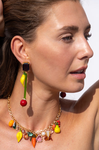 Katerina Psoma Lucy Red Earrings
