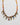 Katerina Psoma Short Orange Necklace with semiprecious stones, crystals, chevron beads