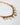 Katerina Psoma Short Orange Necklace with semiprecious stones, crystals, chevron beads