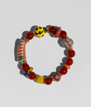 Katerina Psoma carnelian bracelet with beads