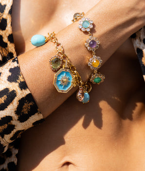 Katerina Psoma bracelet with semi precious stones