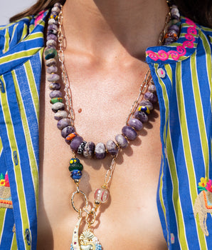 Katerina Psoma Jasper Necklace with trade beads