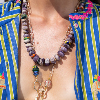 Katerina Psoma Jasper Necklace with trade beads