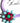 Katerina Psoma Turquoise Flower Short collar Necklace with cord