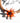 Katerina Psoma Orange Flower Short Necklace with cord