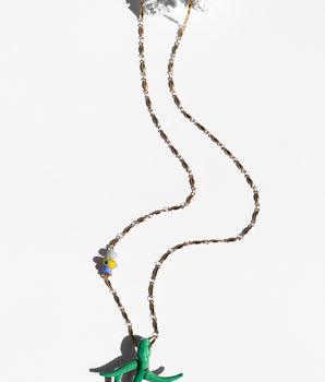 Green Murano Coral Pendant