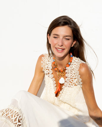 Katerina Psoma Calypso Long Garlic Pendant