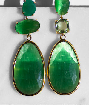 KATERINA PSOMA green Dangle  Earrings