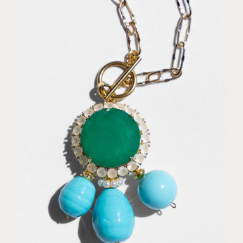 Katerina Psoma Turquoise Pendant necklace