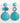 KATERINA PSOMA Turquoise Dangle  Earrings