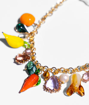 Katerina Psoma Albia Multicolor Short Necklace with various charms