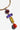 Katerina Psoma Purple and Yellow pendant Necklace on gold plated chain
