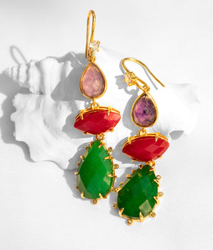 Katerina Psoma Marley Green Earrings