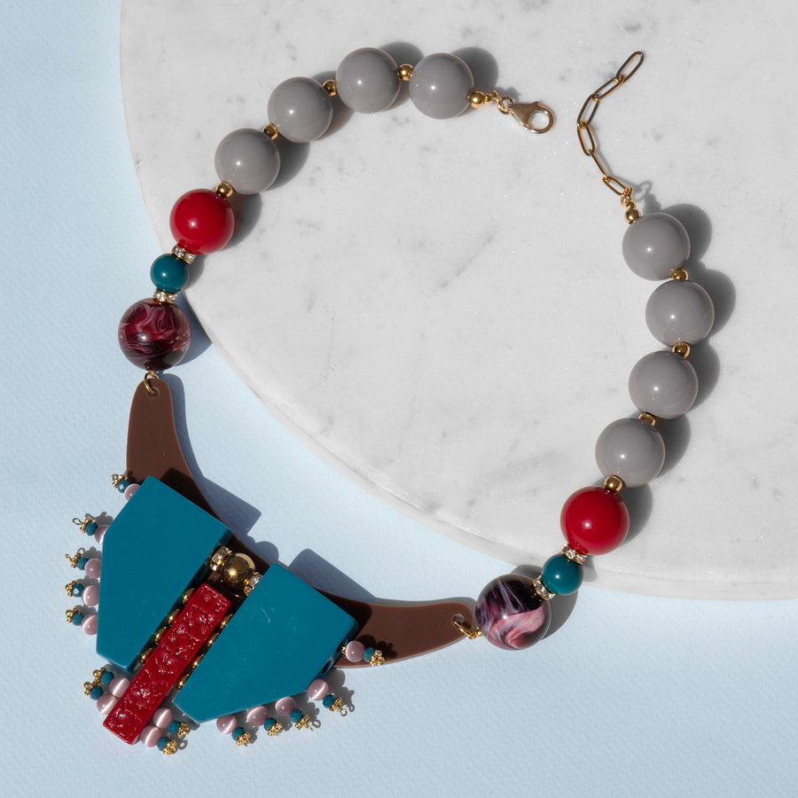 Katerina Psoma Memphis Grey Necklace