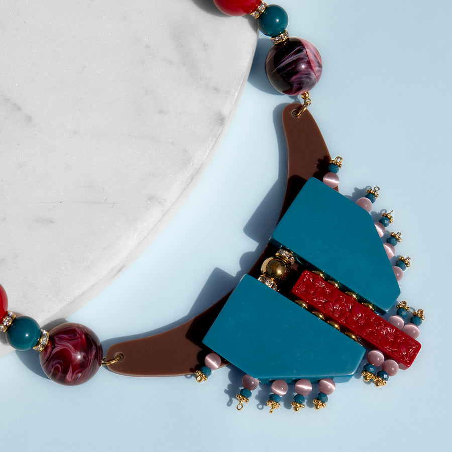 Katerina Psoma Memphis Grey Short Necklace