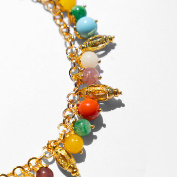 Katerina Psoma Lucida Multicolor Short Necklace with charms