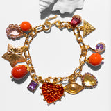 Katerina Psoma Coral Charm Bracelet 