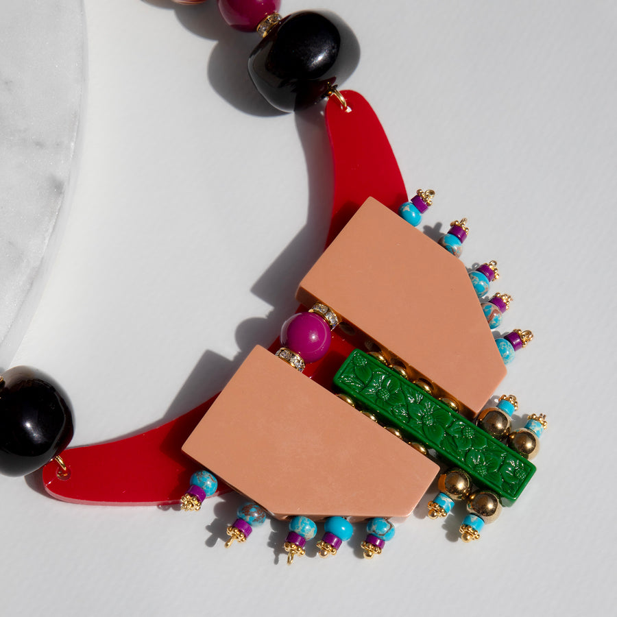 Katerina Psoma Memphis Red Necklace