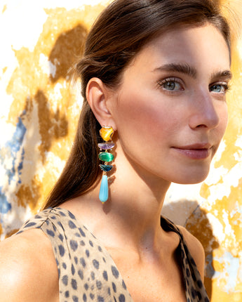 Katerina PsomaTurquoise Drop Earrings