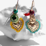 Katerina Psoma Amore Yellow Hoop Earrings
