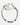 Katerina Psoma Evil Eye White Short Necklace