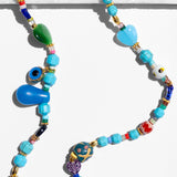 Katerina Psoma Brigitte Turquoise Long Necklace with various beads