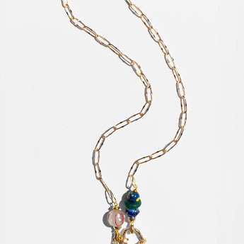 Katerina Psoma Amore Blue Charm Necklace