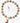 Katerina Psoma gold plated metal short necklace with semi precious stones