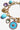 Katerina Psoma Turquoise Bracelet with chain and charms