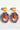 Katerina Psoma Dangle earrings with amethyst and corals