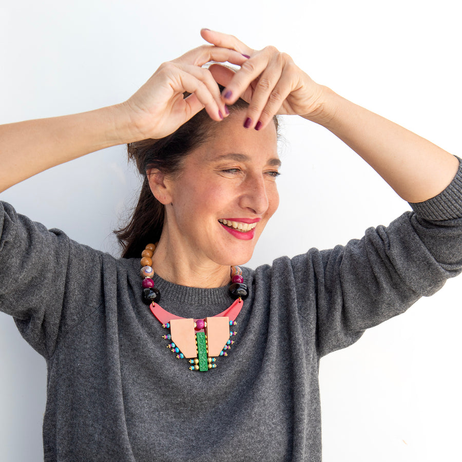 Katerina Psoma Red Memphis Short Necklace