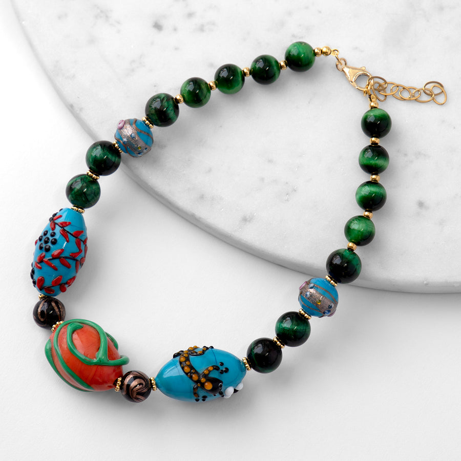 Katerina Psoma Green Murano Necklace