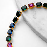Katerina Psoma Luciana Short Necklace with COlored Crystals