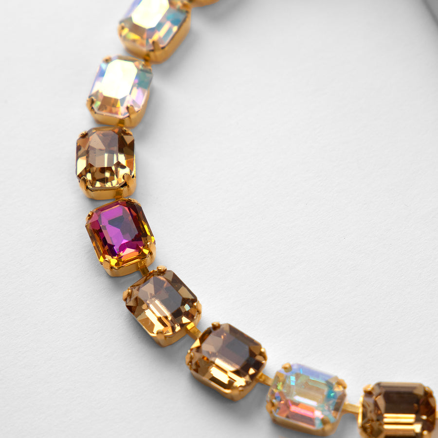 Katerina Psoma Luciana Necklace with Multicolor Crystals