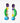 katerina Psoma crystal earrings with green wooden bananas