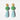 KATERINA pSOMA Pair of green and gold beaded CLIP earrings 
