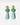 KATERINA pSOMA Pair of green and gold beaded CLIP earrings 
