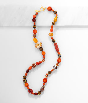 Katerina Psoma Fenice Red Long Necklace