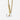 Katerina Psoma gold plated Chain necklace with a carved crystal quartz bottle pendant