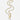 Katerina Psoma gold plated Chain necklace with a carved crystal quartz bottle pendant