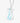 Katerina Psoma Murano Amphora glass cord pendant in light blue and white colors