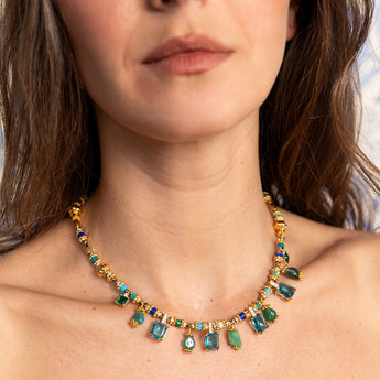 Katerina Psoma Prisma Necklace with Green Agate Stone