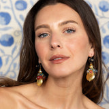 Katerina Psoma Amalia Dangle Earrings with black Onyx
