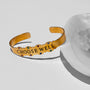 Katerina Psoma  affirmation bracelet gold plated metal