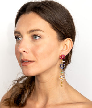 Katerina Psoma Margherite Earrings in Pink